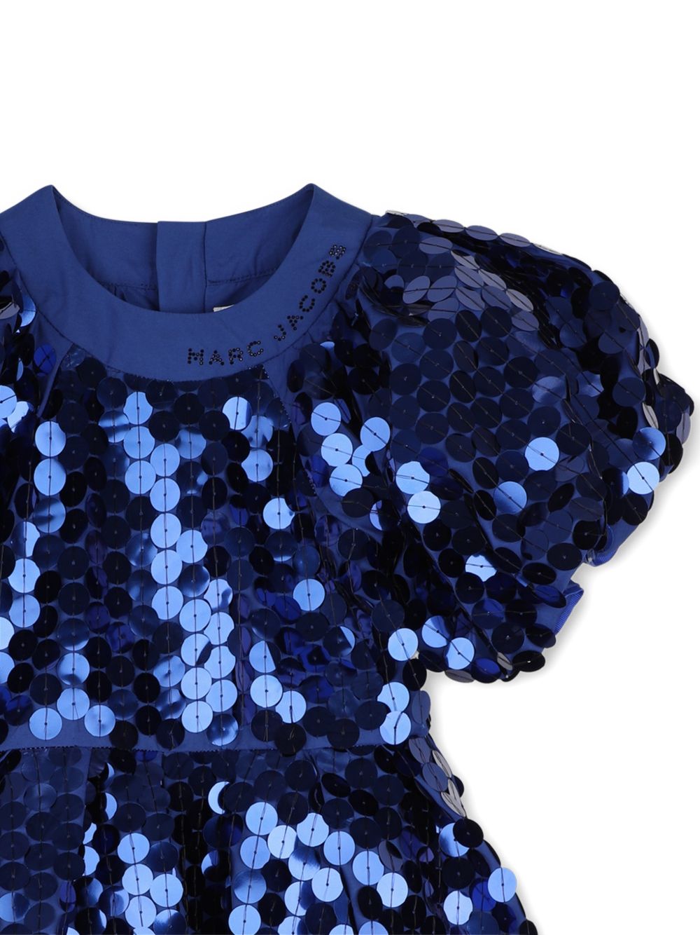 Abito per bambina The Marc Jacobs Kids blu con maniche a palloncino e paillettes W60981 841 THE MARC JACOBS KIDS