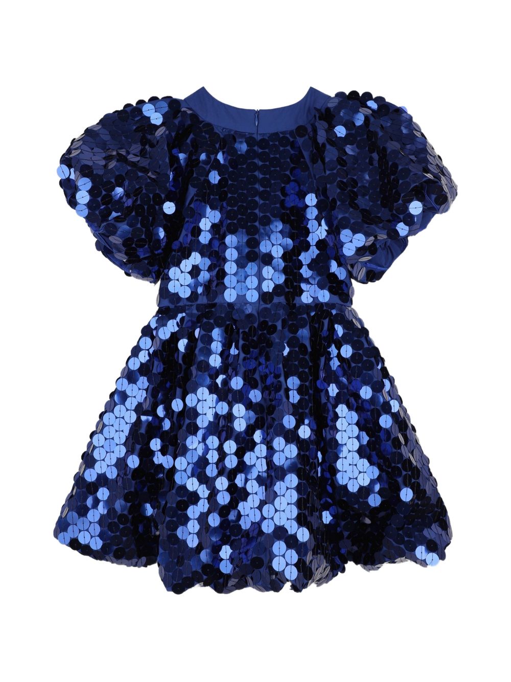 Abito per bambina The Marc Jacobs Kids blu con maniche a palloncino e paillettes W60981 841 THE MARC JACOBS KIDS