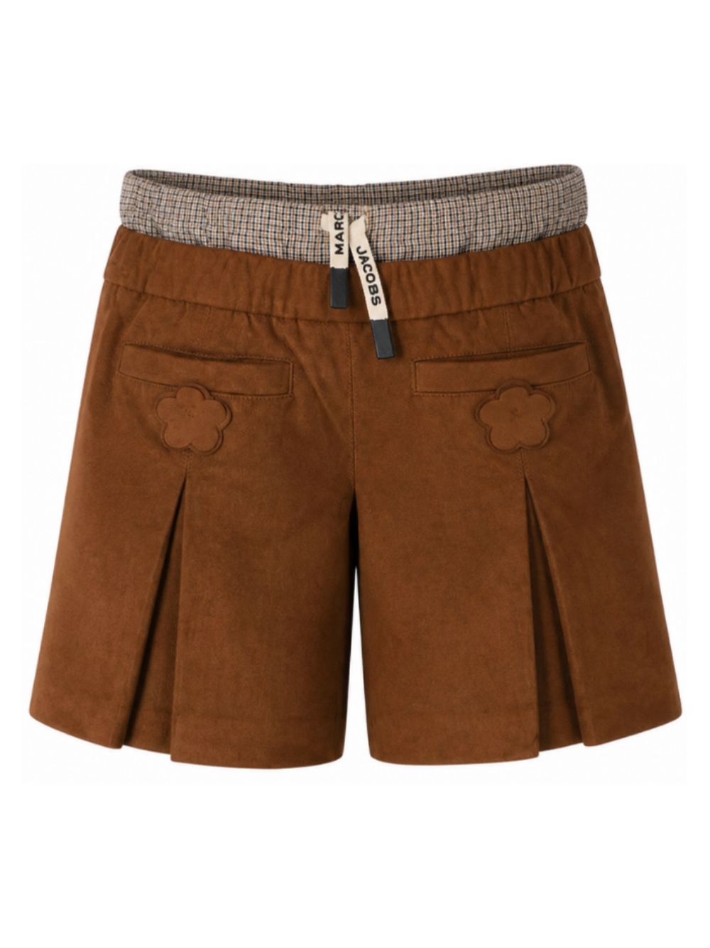 Shorts per bambina The Marc Jacobs Kids marrone con design a pieghe W60985 367 THE MARC JACOBS KIDS