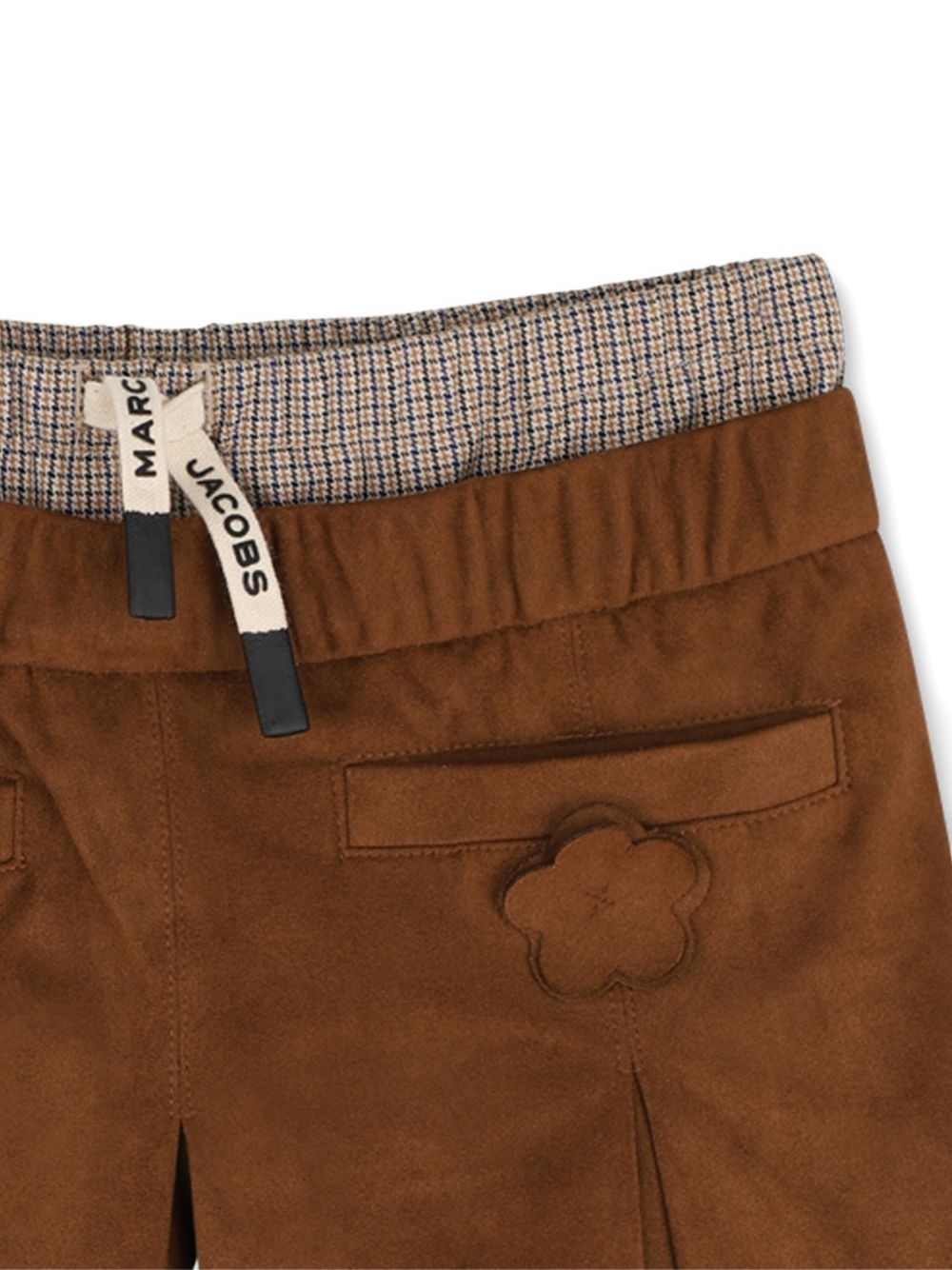 Shorts per bambina The Marc Jacobs Kids marrone con design a pieghe W60985 367 THE MARC JACOBS KIDS