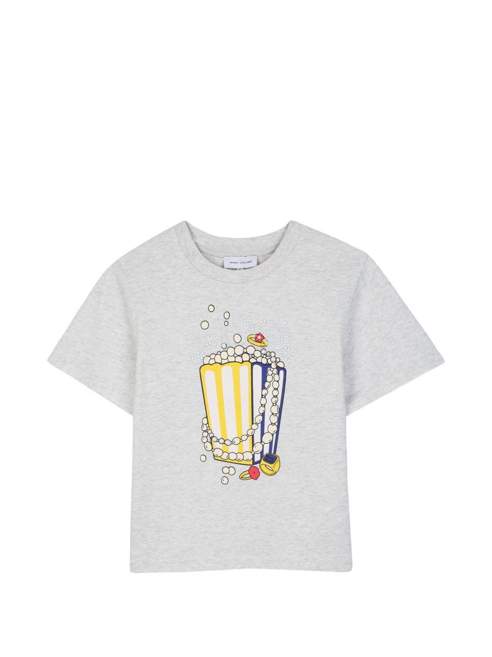 T-shirt per bambina The Marc Jacobs Kids grigia con stampa grafica sul davanti W60996 A18 THE MARC JACOBS KIDS