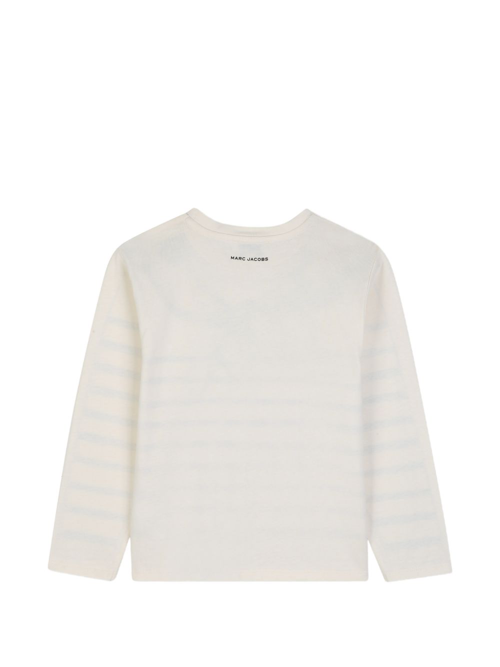 T-shirt Trompe-l'oeil per bambina The Marc Jacobs Kids bianco sporco con motivo a righe W60998 148 THE MARC JACOBS KIDS