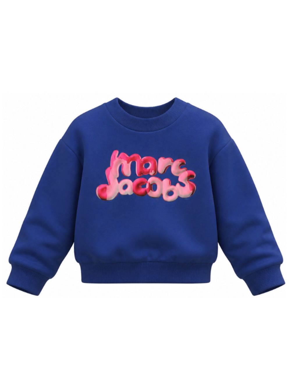 Felpa per bambina The Marc Jacobs Kids blu con logo sul davanti W61008 841 THE MARC JACOBS KIDS