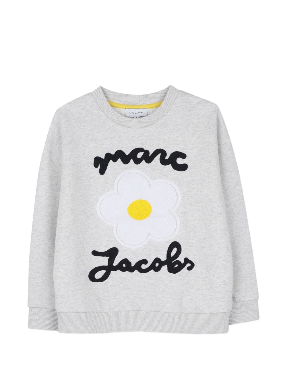 Felpa per bambina The Marc Jacobs Kids grigia con applicazione fiore in rilievo W61009 A18 THE MARC JACOBS KIDS