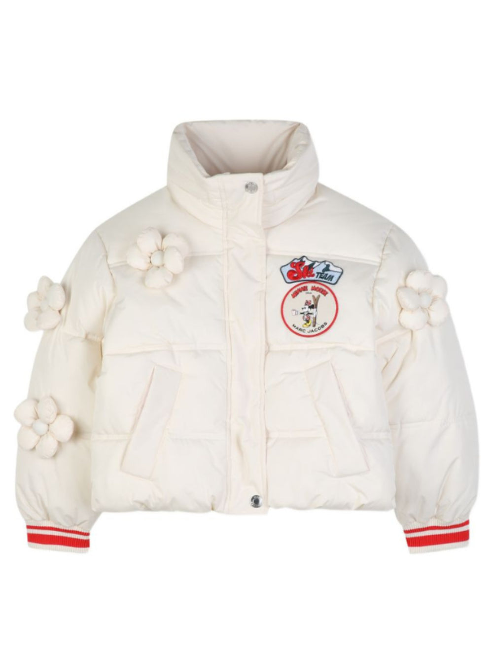Giubbino per bambina The Marc Jacobs Kids x Disney bianco con stampa Minni Mouse W61024 148 THE MARC JACOBS KIDS