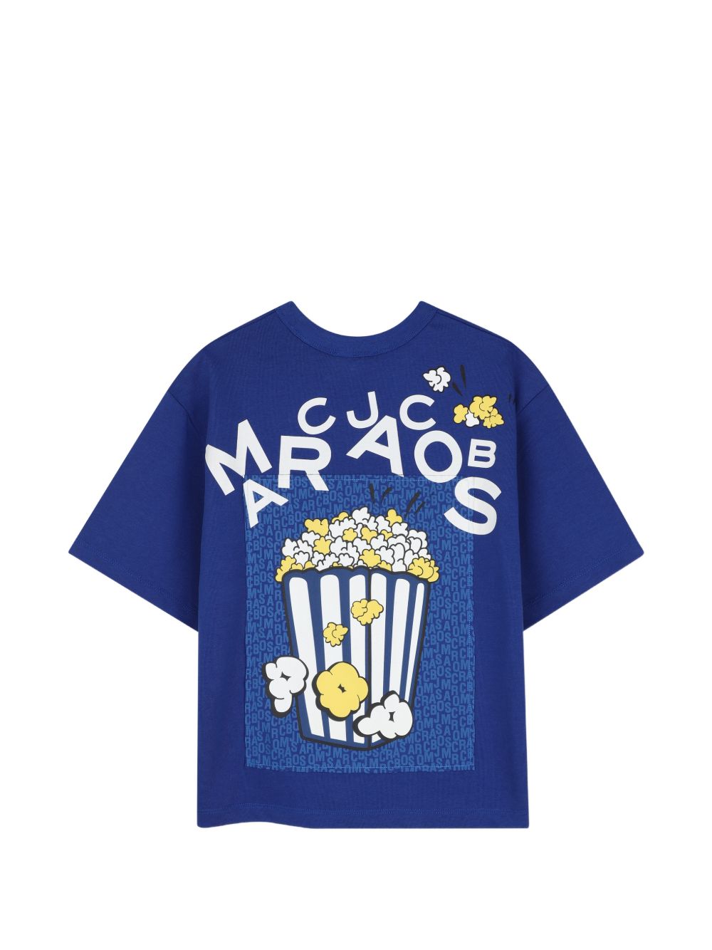 T-shirt per bambino The Marc Jacobs Kids blu con logo sul davanti W61030 841 THE MARC JACOBS KIDS