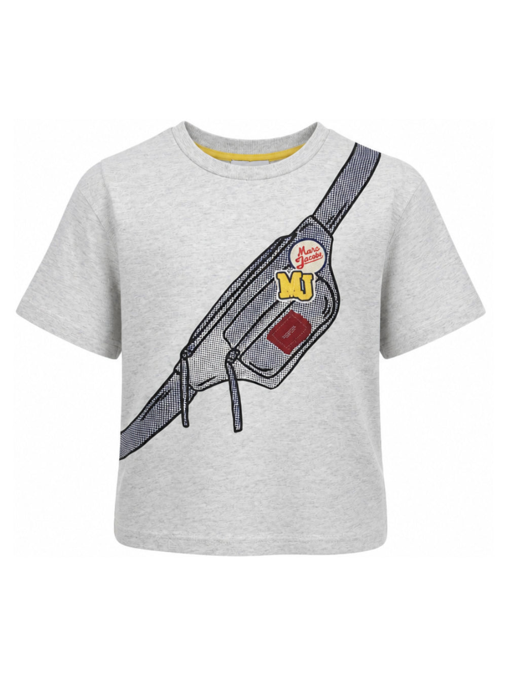 T-shirt per bambino The Marc Jacobs Kids grigia con stampa grafica sul davanti W61033 A18 THE MARC JACOBS KIDS