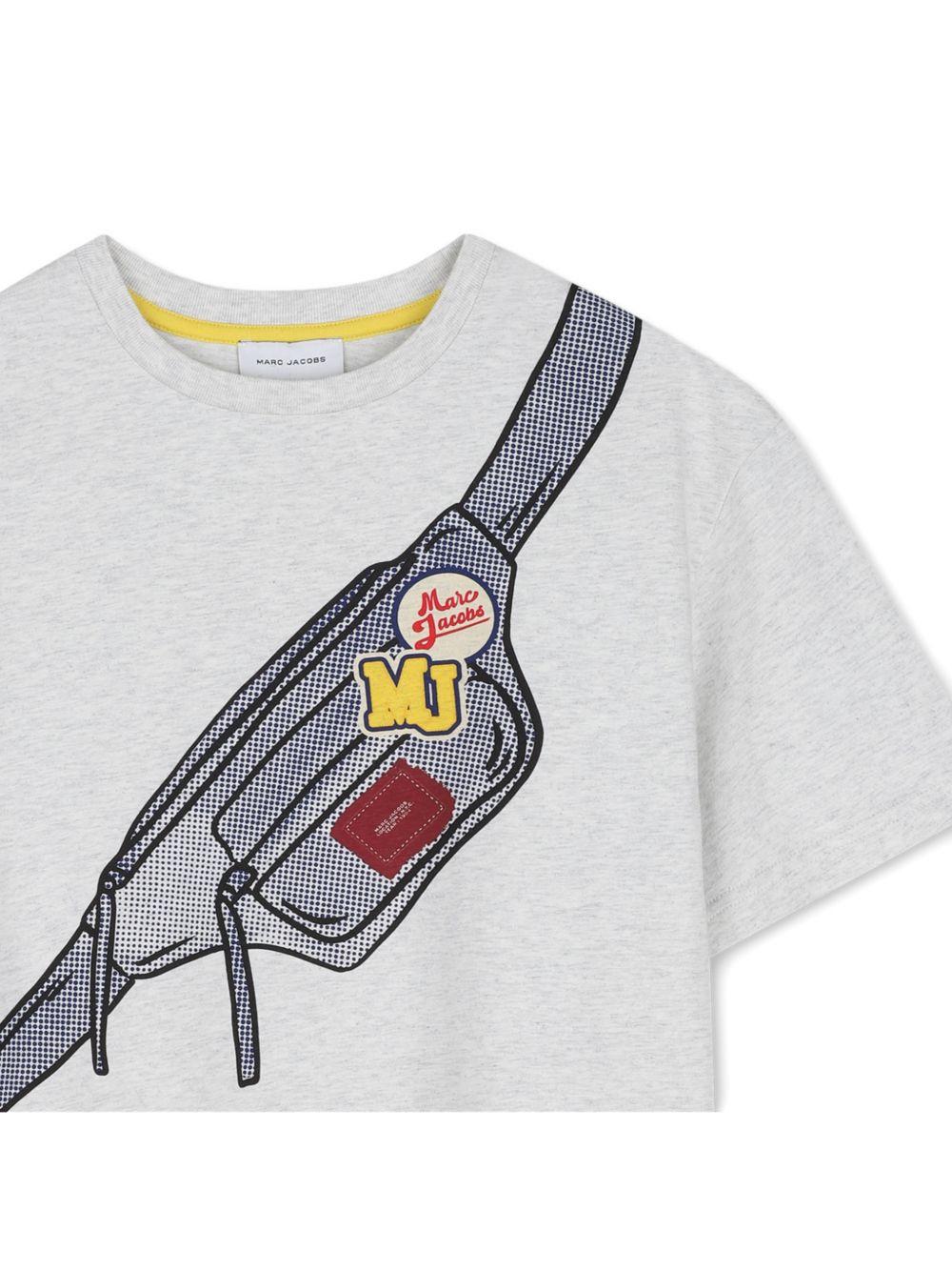 T-shirt per bambino The Marc Jacobs Kids grigia con stampa grafica sul davanti W61033 A18 THE MARC JACOBS KIDS