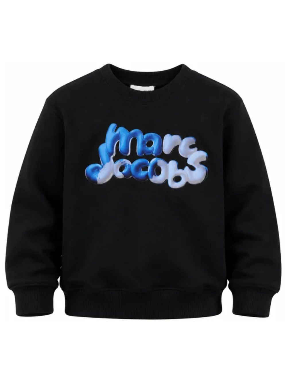 Felpa per bambino The Marc Jacobs Kids nera con stampa logo sul davanti W61035 09B THE MARC JACOBS KIDS