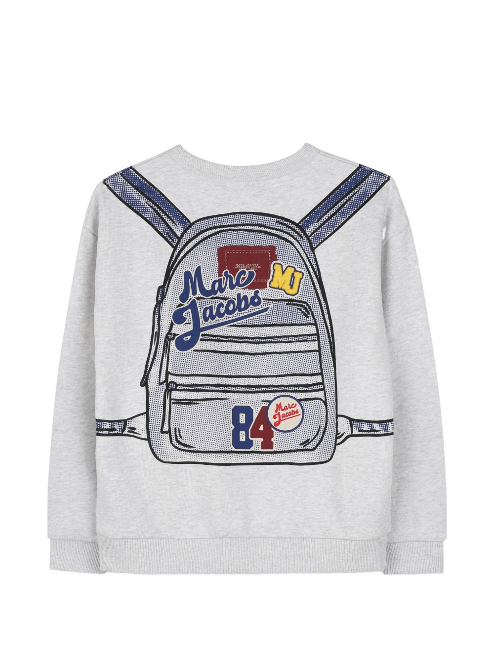 Felpa per bambino The Marc Jacobs Kids grigia con stampa zaino posteriore W61036 A18 THE MARC JACOBS KIDS