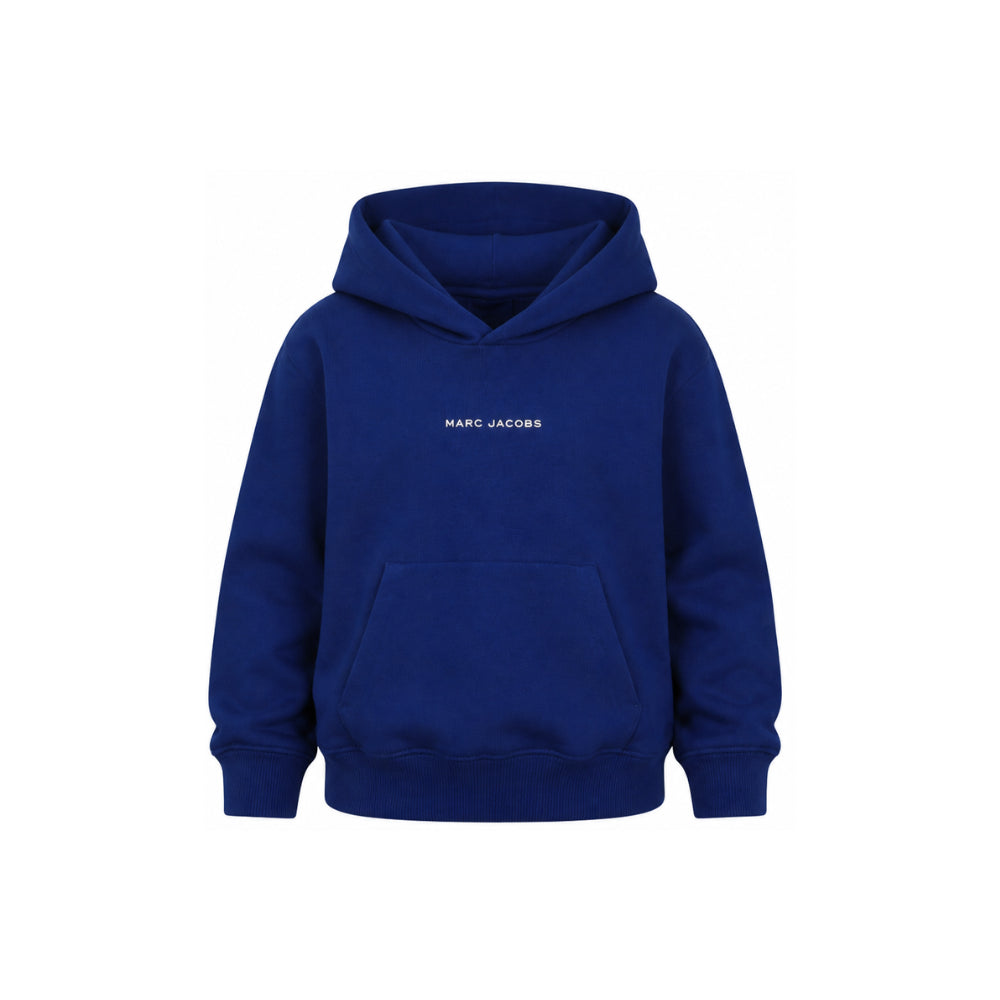 Felpa per bambino The Marc Jacobs Kids blu con logo sul davanti W61037 841 THE MARC JACOBS KIDS