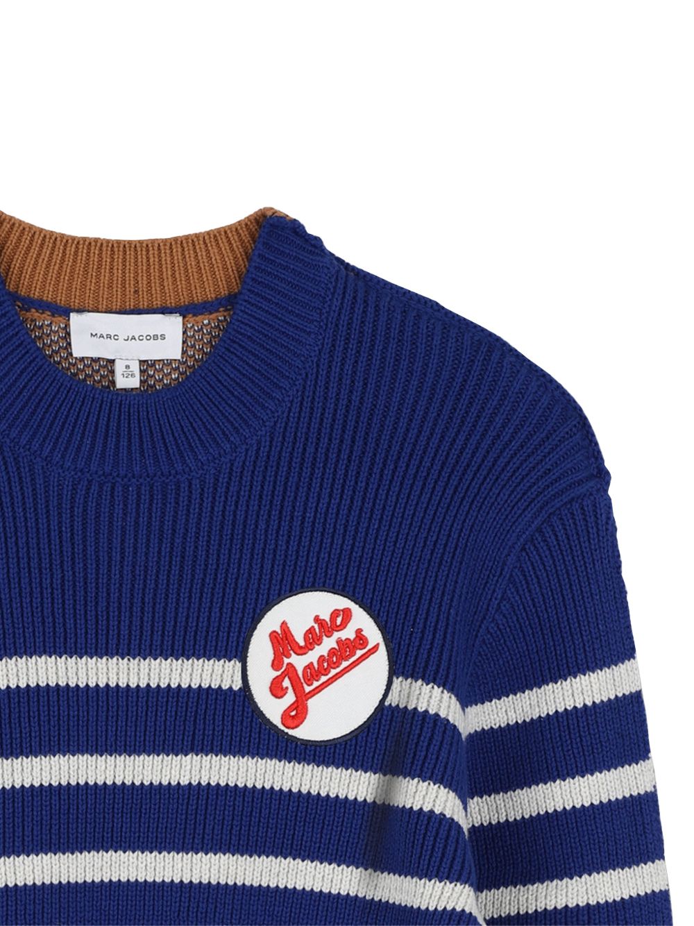 Maglione per bambino The Marc Jacobs Kids blu con motivo a rombi sul retro W61045 841 THE MARC JACOBS KIDS