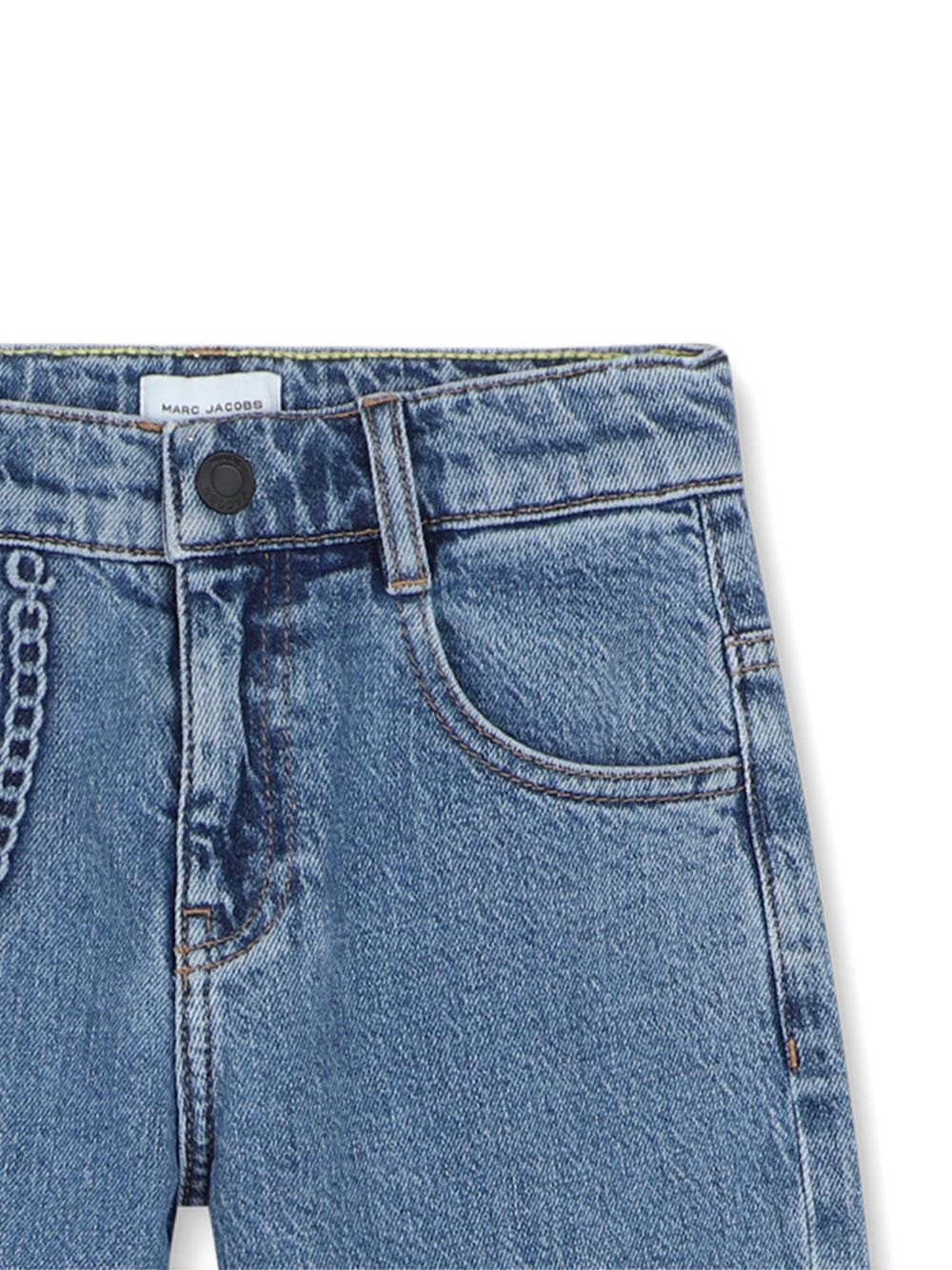 Jeans per bambino The Marc Jacobs Kids denim con logo sul davanti W61053 Z10 THE MARC JACOBS KIDS