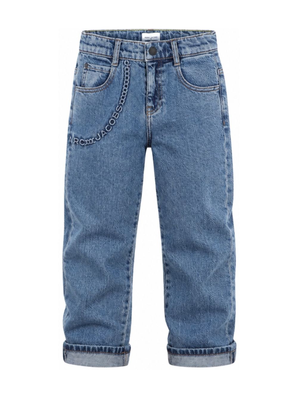 Jeans per bambino The Marc Jacobs Kids denim con logo sul davanti W61053 Z10 THE MARC JACOBS KIDS