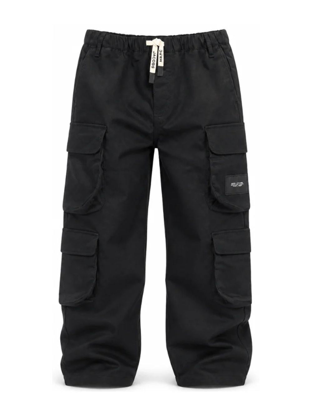 Cargo per bambino The Marc Jacobs Kids nero con applicazione laterale con logo W61054 09B THE MARC JACOBS KIDS