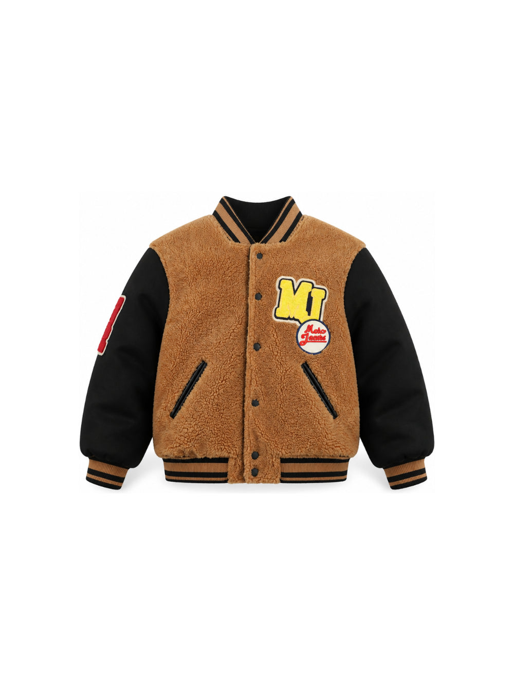 Giubbino per bambino The Marc Jacobs Kids marrone con texture teddy W61057 213 THE MARC JACOBS KIDS