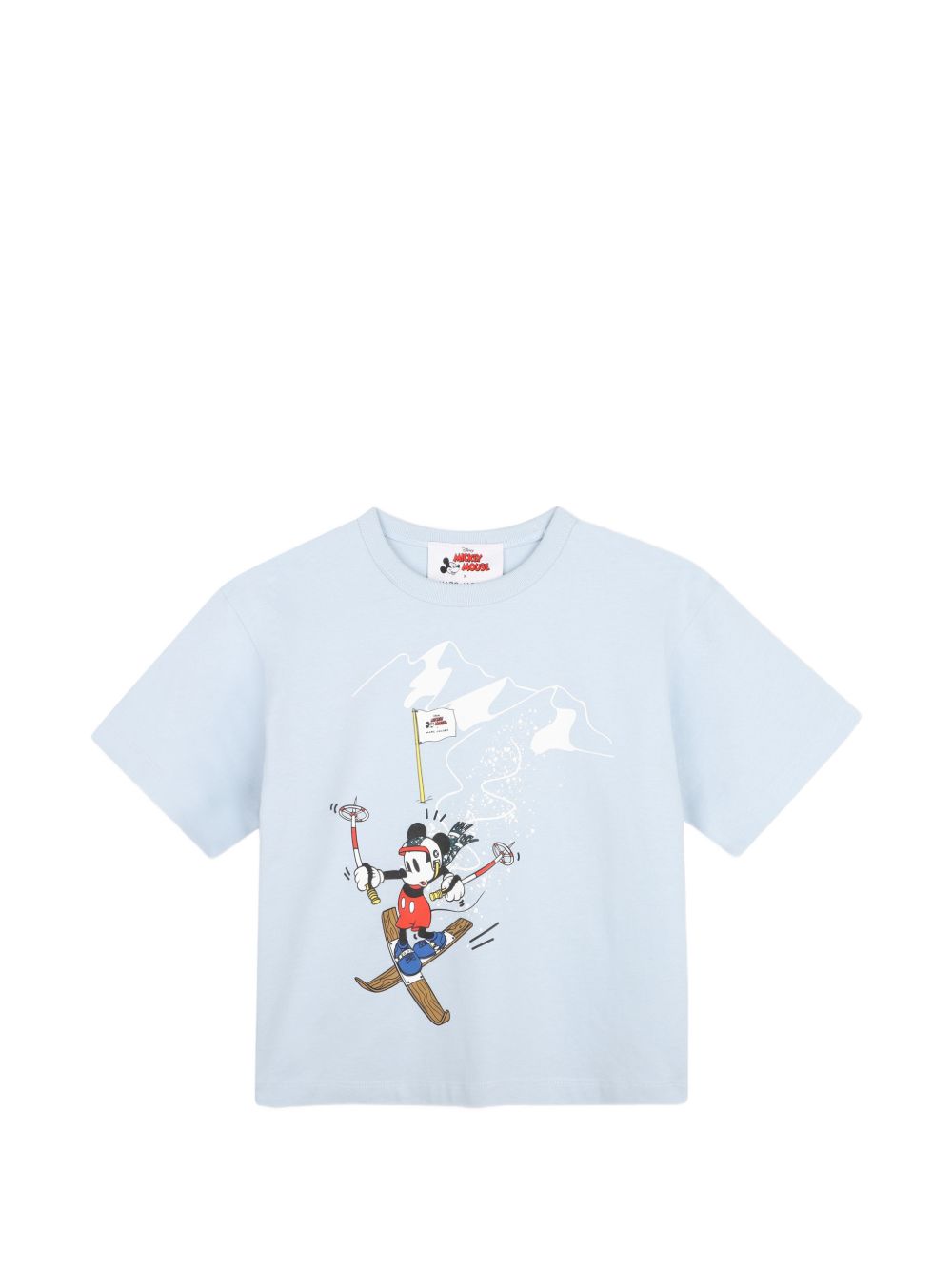 T-shirt per bambino The Marc Jacobs Kids x Disney azzurra con stampa grafica Topolino sul davanti W61062 794 THE MARC JACOBS KIDS