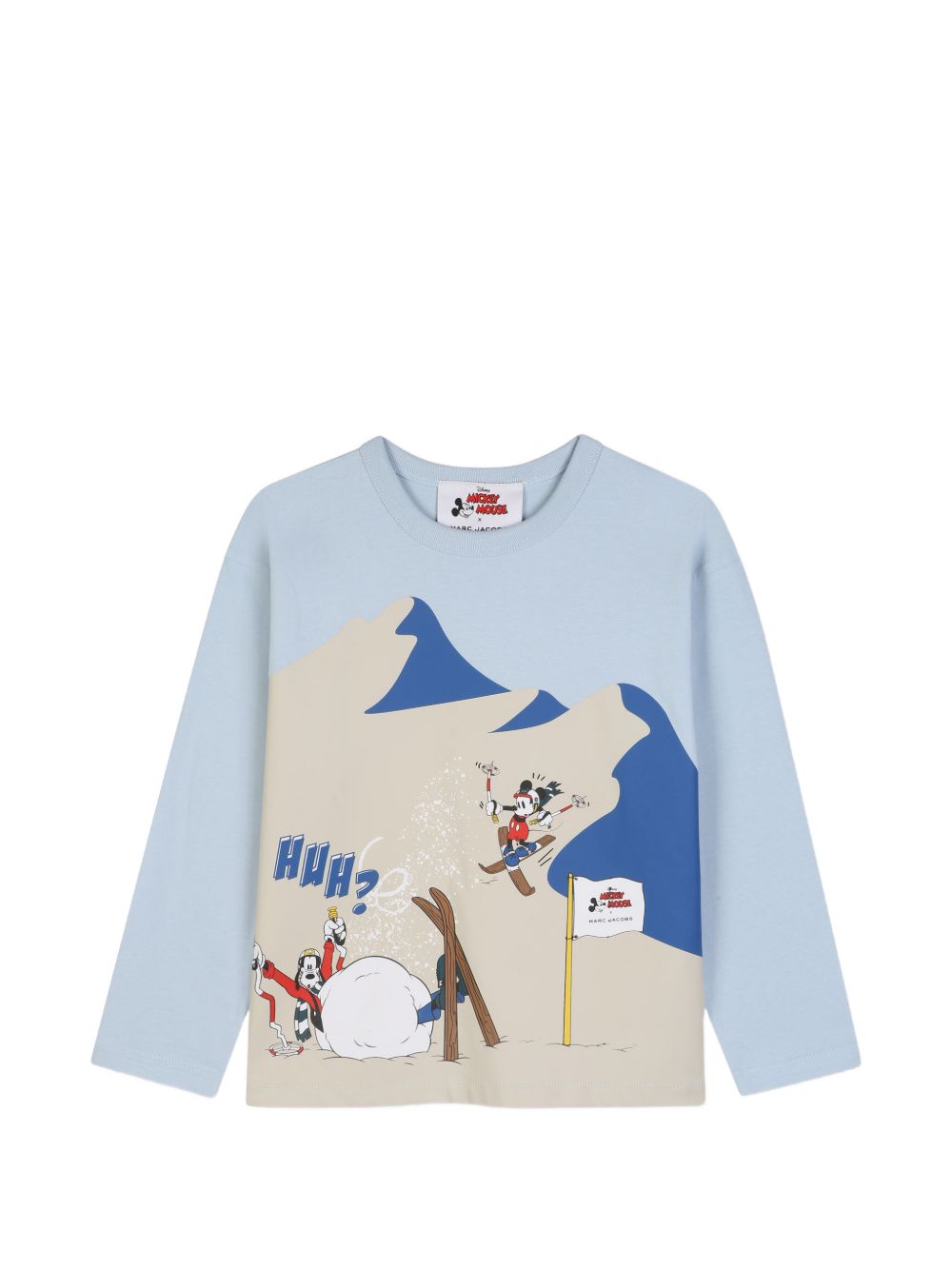 T-shirt per bambino The Marc Jacobs Kids x Disney azzurra con stampa grafica sul davanti W61063 794 THE MARC JACOBS KIDS