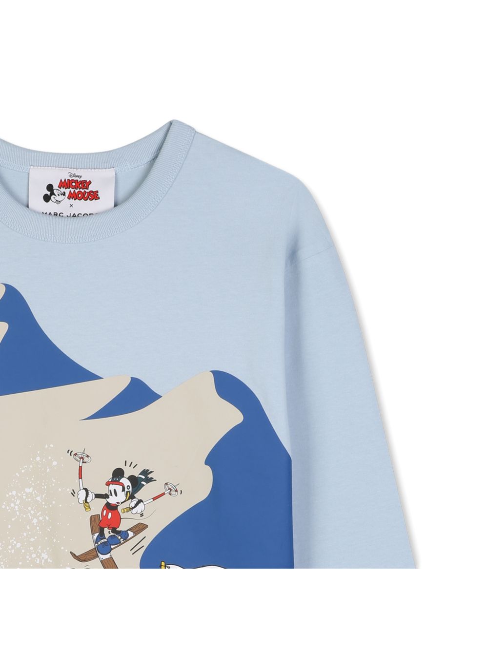 T-shirt per bambino The Marc Jacobs Kids x Disney azzurra con stampa grafica sul davanti W61063 794 THE MARC JACOBS KIDS