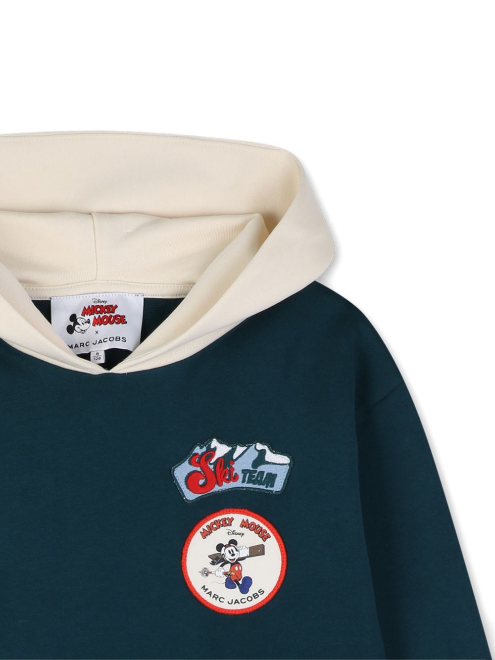 Felpa per bambino The Marc Jacobs Kids x Disney verde con applicazione Mickey Mouse W61064 668 THE MARC JACOBS KIDS
