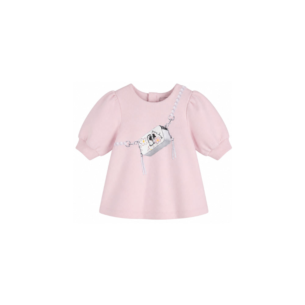 Abito per neonata The Marc Jacobs Kids rosa con stampa sul davanti W61071 43M THE MARC JACOBS KIDS