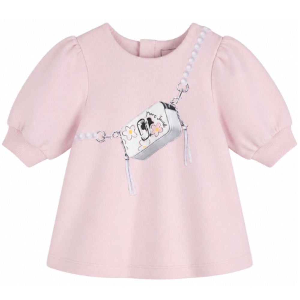 Abito per neonata The Marc Jacobs Kids rosa con stampa sul davanti W61071 43M THE MARC JACOBS KIDS
