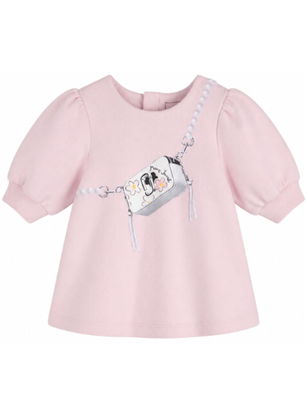 Abito per neonata The Marc Jacobs Kids rosa con stampa sul davanti W61071 43M THE MARC JACOBS KIDS