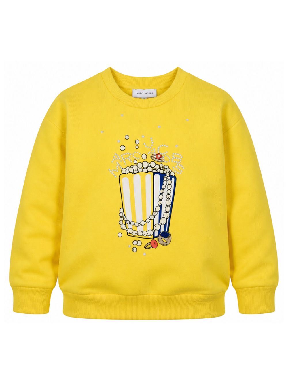 Felpa per bambina The Marc Jacobs Kids gialla con stampa grafica popcorn W61081 526 THE MARC JACOBS KIDS
