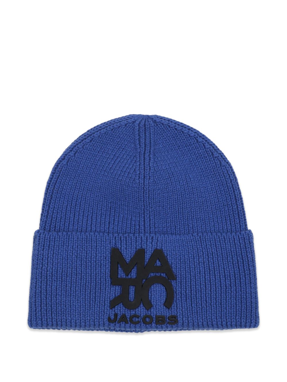 Berretto per bambino The Marc Jacobs Kids blu a coste con logo W61088 841 THE MARC JACOBS KIDS