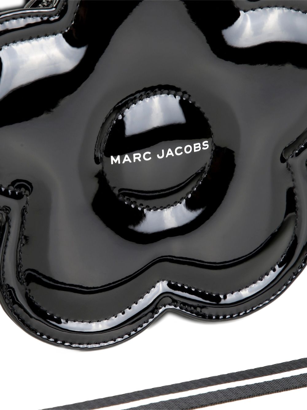 Borsa a spalla per bambina The Marc Jacobs Kids nera a forma di fiore W61090 09B THE MARC JACOBS KIDS