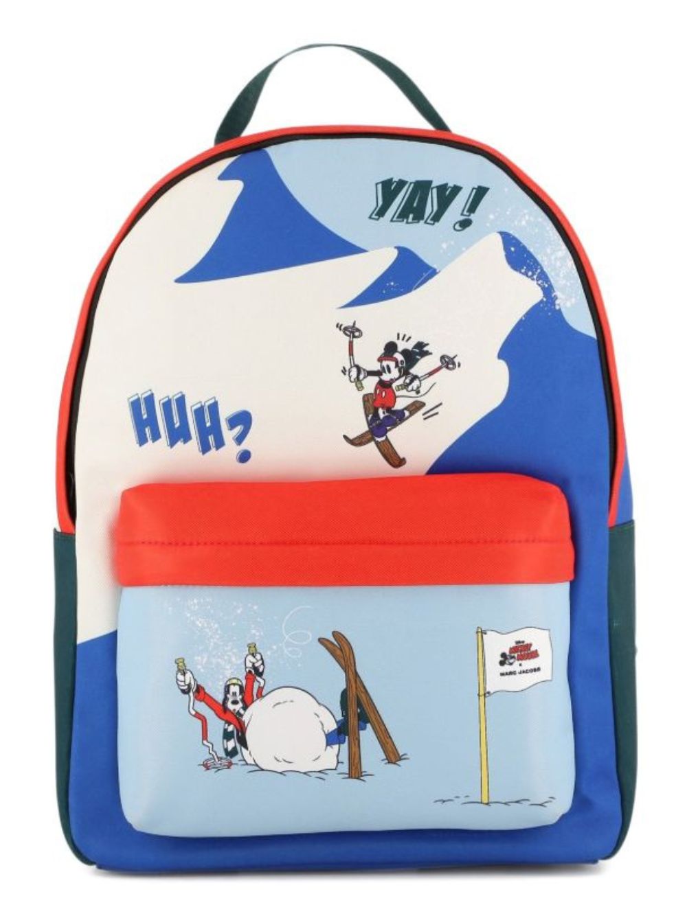Zaino per bambini The Marc Jacobs Kids x Disney multicolore con stampa grafica Mickey Mouse e Pippo W61095 148 THE MARC JACOBS KIDS