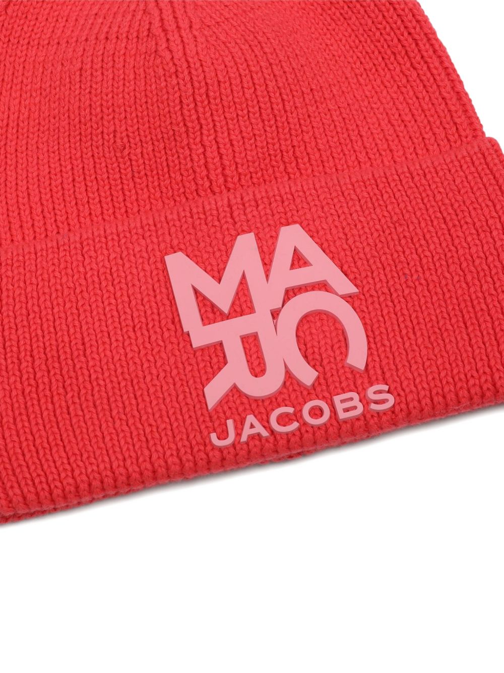 Cappello per bambina The Marc Jacobs Kids rosa con lavorazione in maglia a coste W61097 98A THE MARC JACOBS KIDS