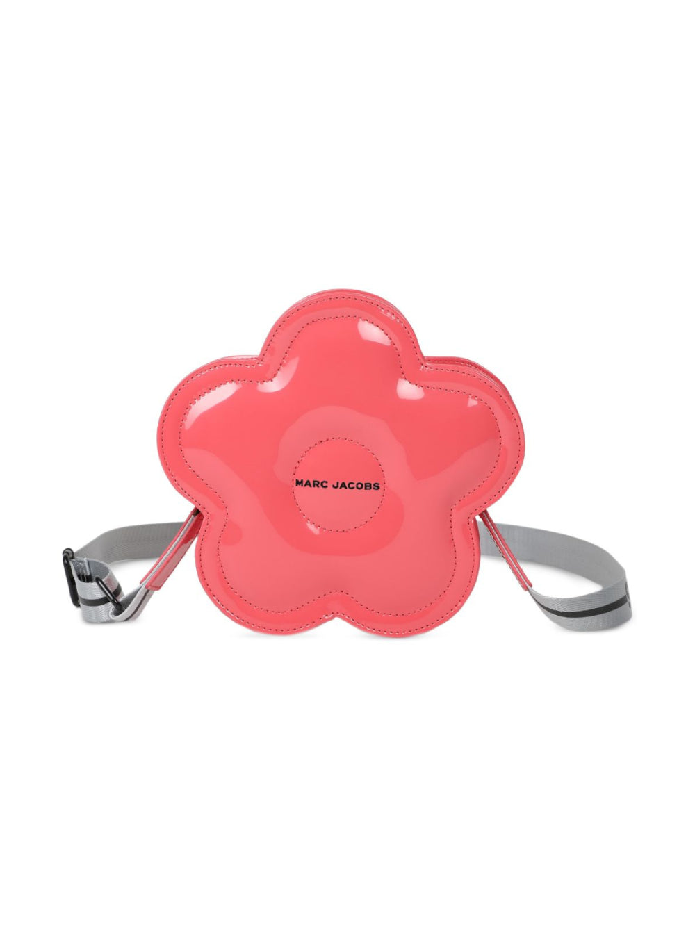 Borsa a spalla per bambina The Marc Jacobs Kids rosa con finitura lucida W61099 98A THE MARC JACOBS KIDS