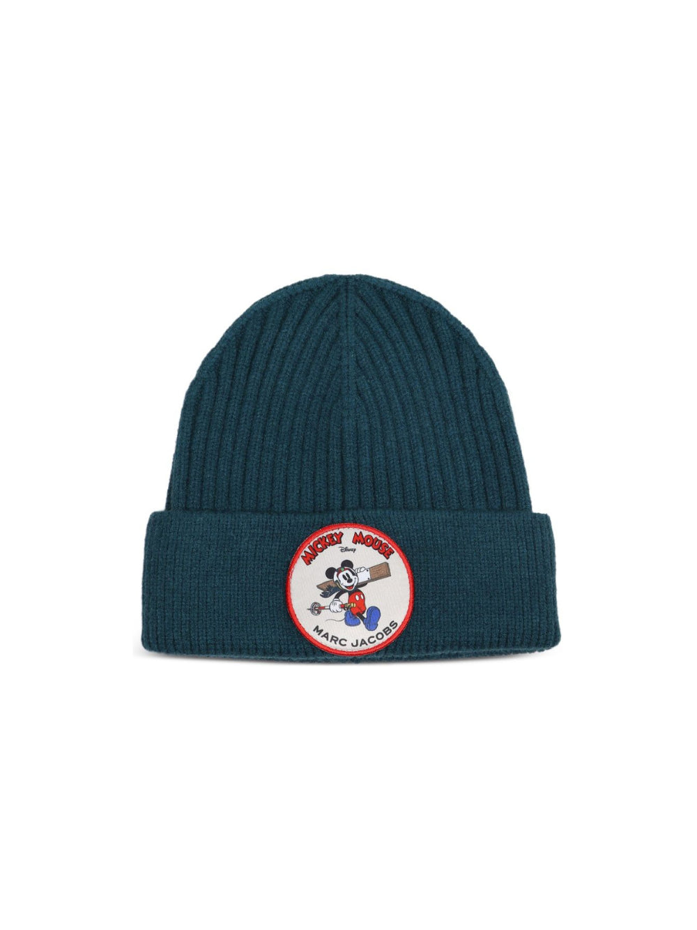 Berretto per bambino The Marc Jacobs Kids verde con motivo Mickey Mouse con logo W61105 668 THE MARC JACOBS KIDS