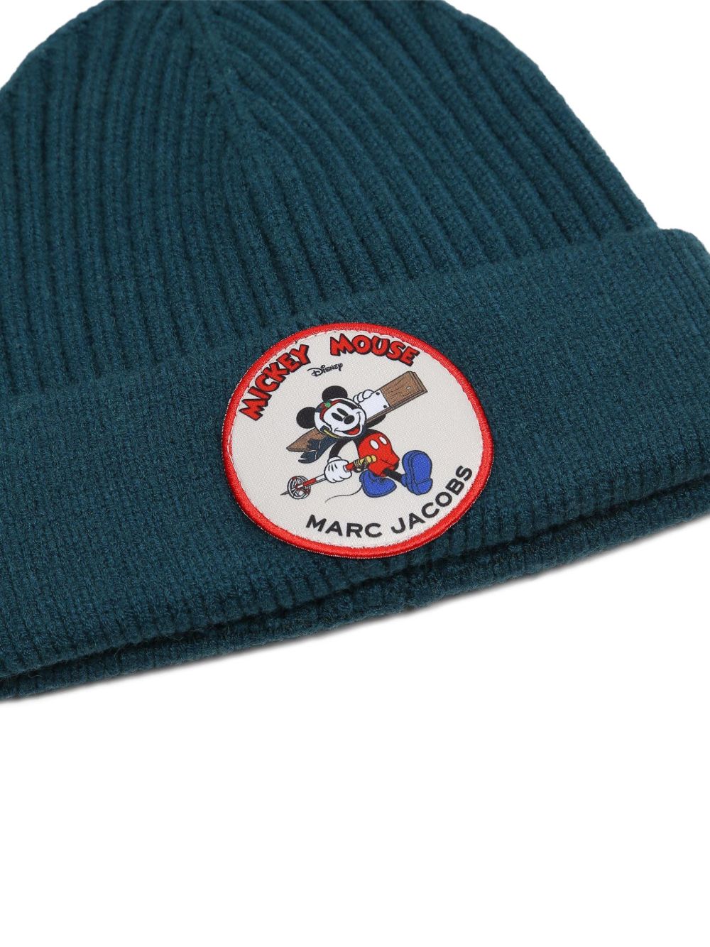 Berretto per bambino The Marc Jacobs Kids verde con motivo Mickey Mouse con logo W61105 668 THE MARC JACOBS KIDS