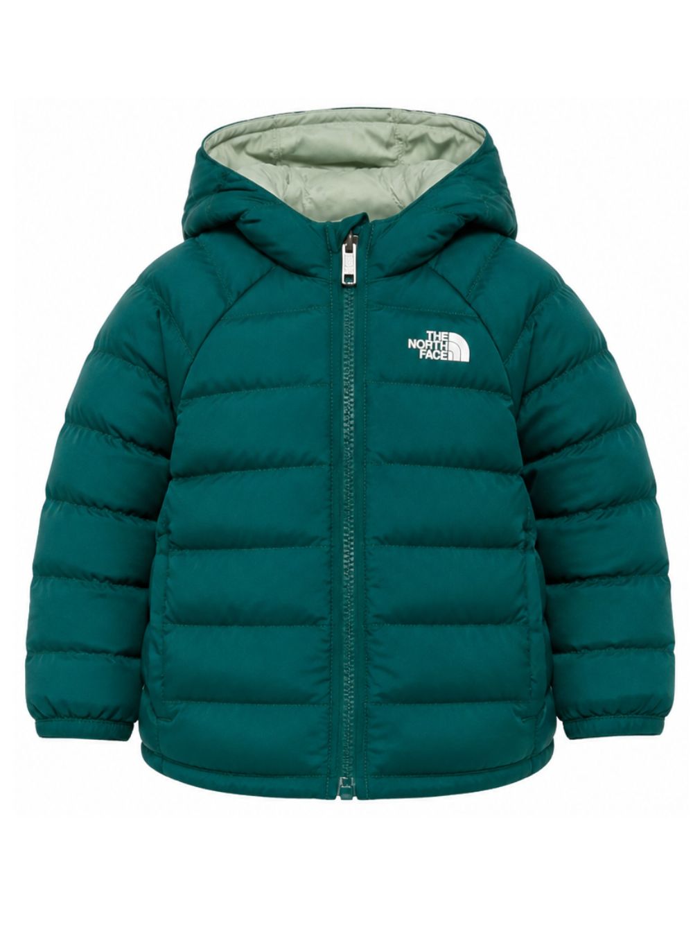 Giubbino per bambini The North Face Kids verde con stampa logo sul petto NF0A88VJ N4J1 THE NORTH FACE KIDS