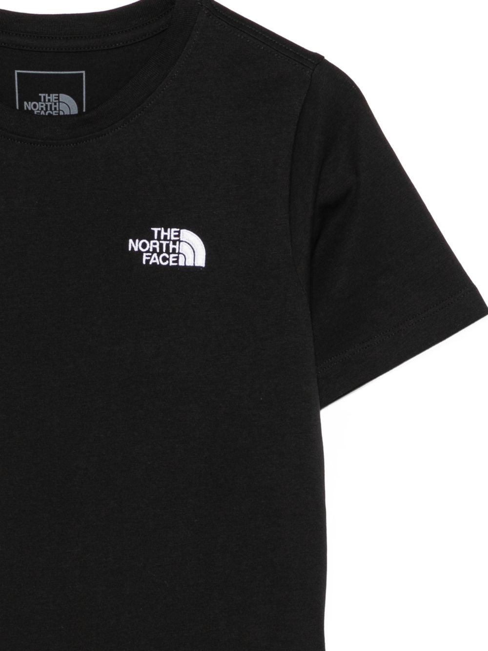 T-shirt per bambini The North Face Kids nera con dettaglio logo NF0A8F9Z JK31 THE NORTH FACE KIDS