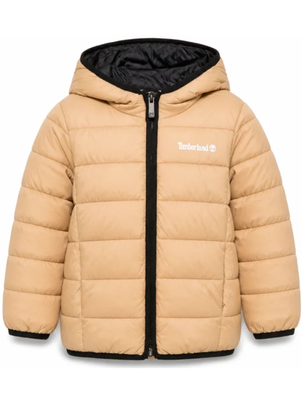Giubbino per bambino Timberland Kids beige con stampa logo sul petto T60377 230 TIMBERLAND KIDS