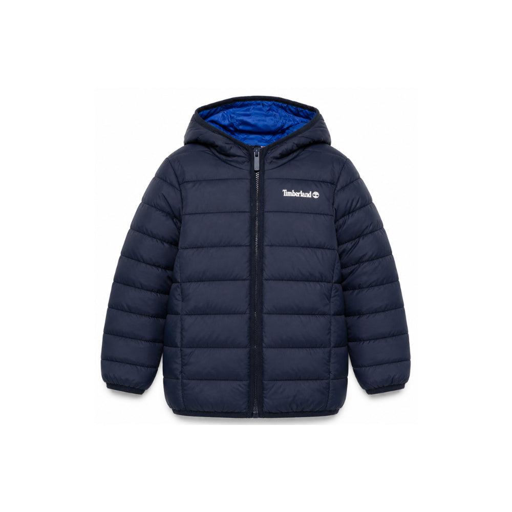 Giubbino per bambino Timberland Kids blu con design imbottito T60377 849 TIMBERLAND KIDS
