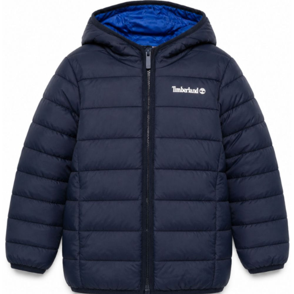 Giubbino per bambino Timberland Kids blu con design imbottito T60377 849 TIMBERLAND KIDS