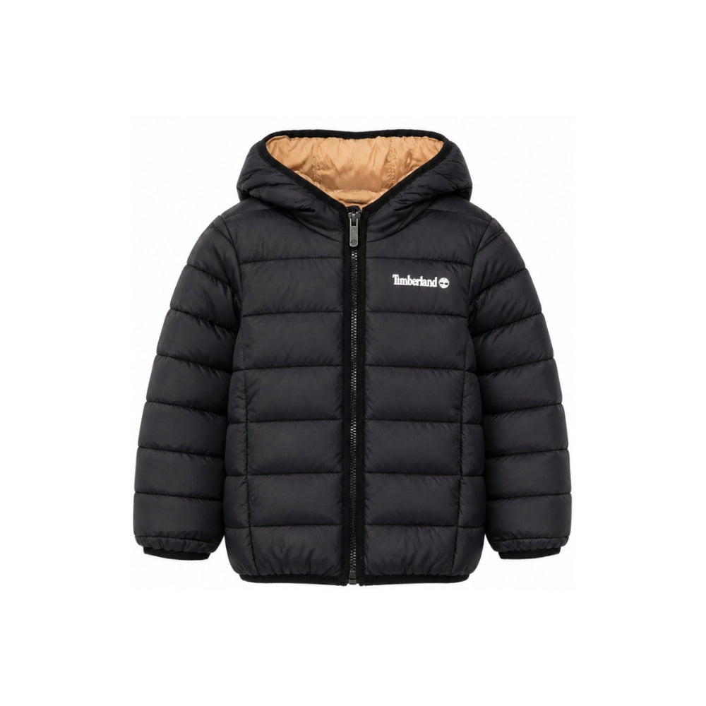Giubbino per bambinoTimberland Kids nero con stampa logo sul petto T60377 M13 TIMBERLAND KIDS