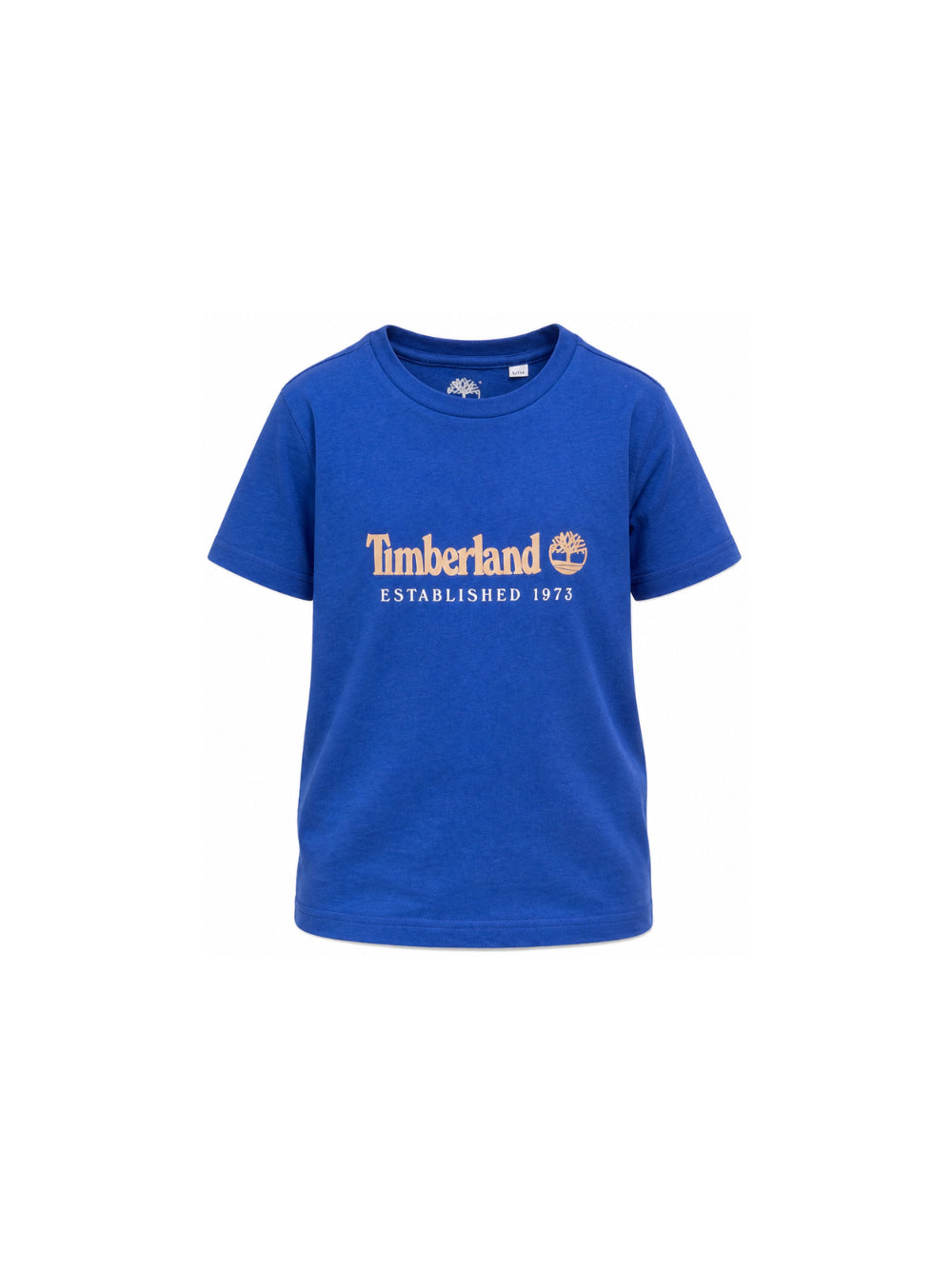 T-shirt per bambino Timberland Kids blu con stampa logo sul davanti T60968 829 TIMBERLAND KIDS