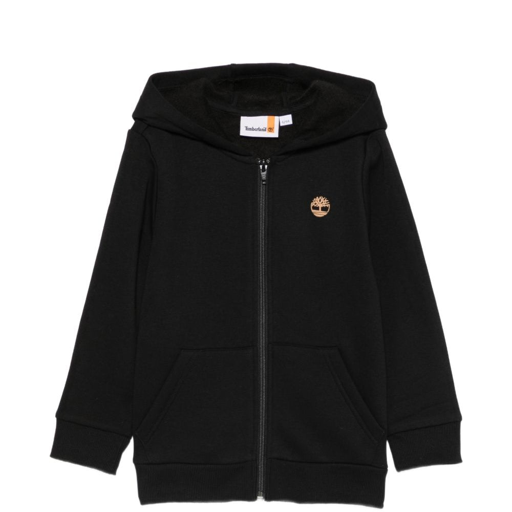 Felpa per bambino Timberland Kids nera con logo sul davanti T60973 09B TIMBERLAND KIDS