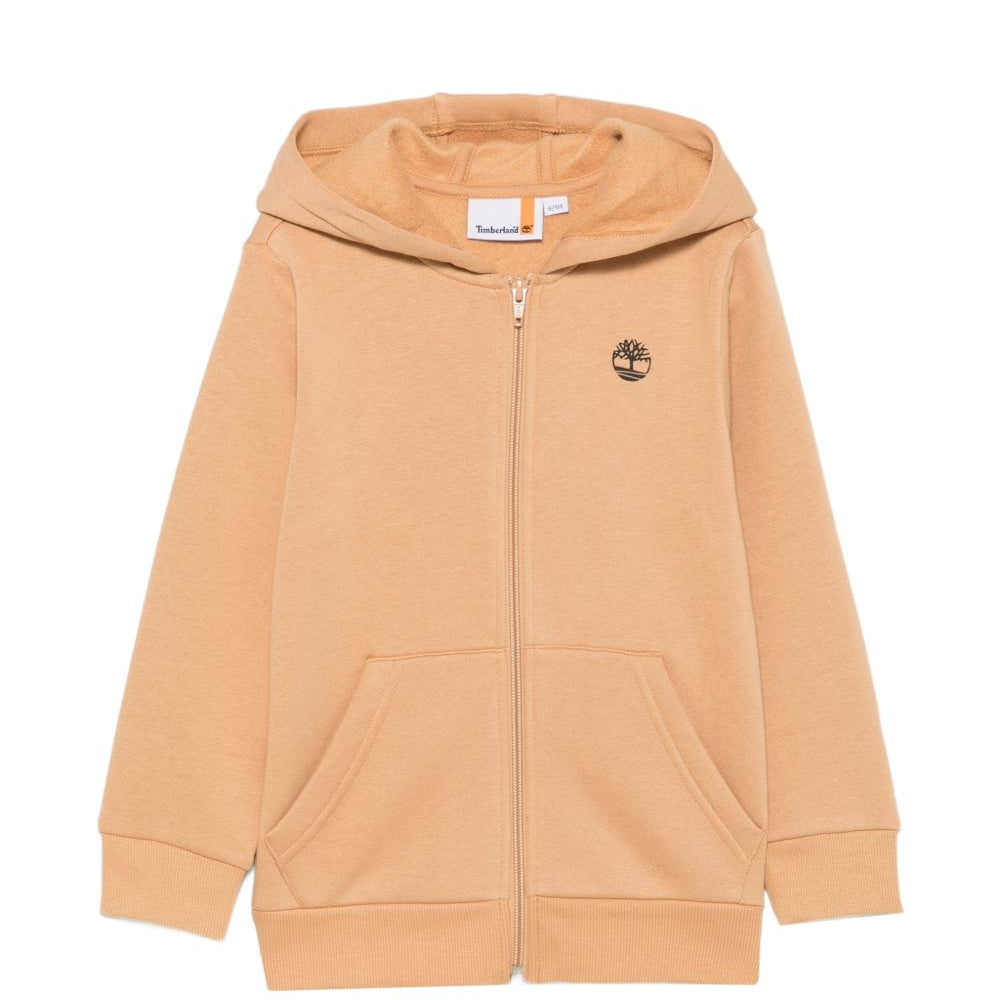 Felpa per bambino Timberland Kids beige con logo sul davanti T60973 230 TIMBERLAND KIDS