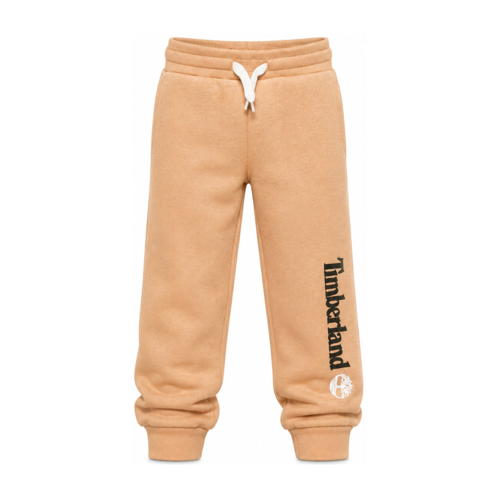 Pantaloni sportivi per bambino Timberland Kids beige con logo sulla gamba T60974 230 TIMBERLAND KIDS
