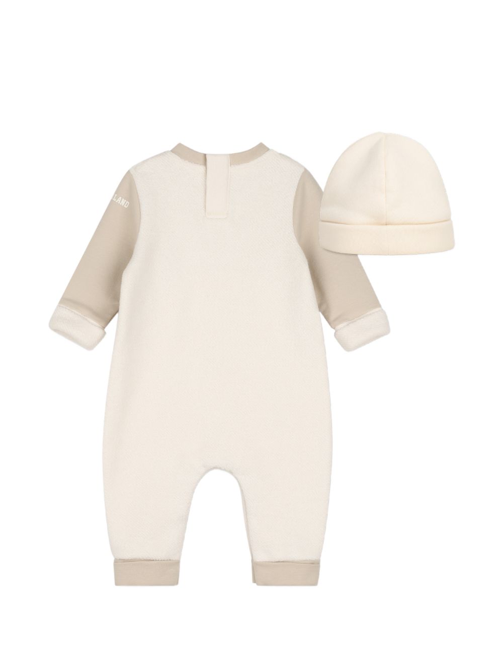 Set tutina e cappellino per neonato Timberland Kids beige con dettaglio orsetto sul davanti T61007 127 TIMBERLAND KIDS