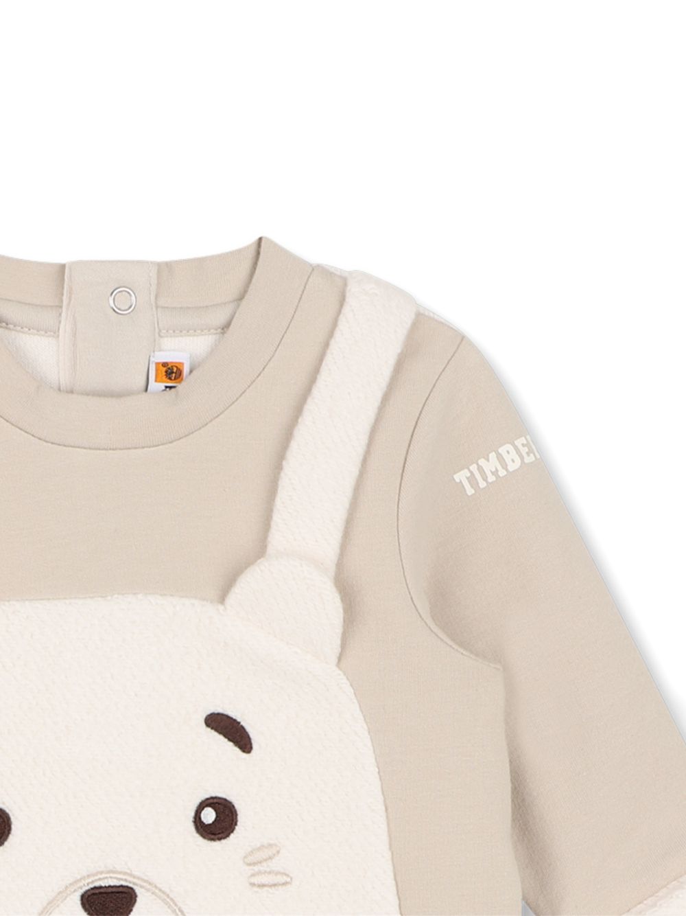 Set tutina e cappellino per neonato Timberland Kids beige con dettaglio orsetto sul davanti T61007 127 TIMBERLAND KIDS