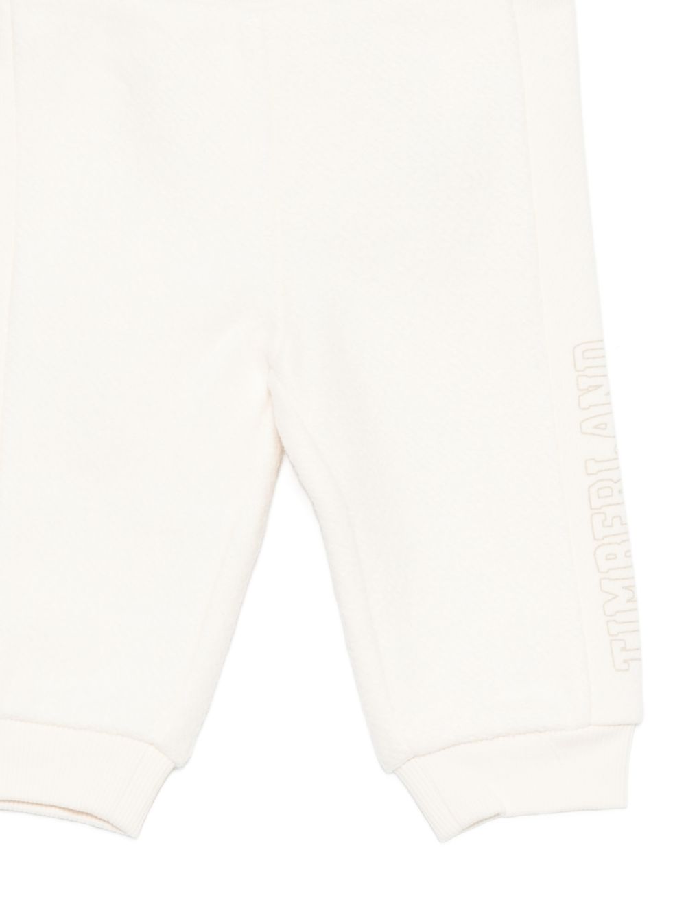 Pantaloni per neonato Timberland Kids beige con stampa logo sul lato T61015 127 TIMBERLAND KIDS