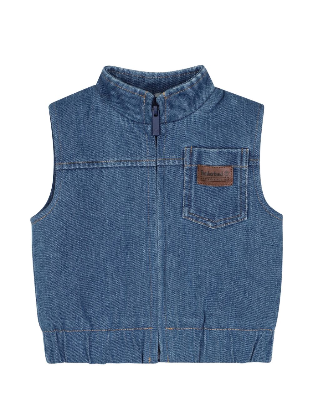 Set tre pezzi per neonato Timberland Kids blu con stampa logo sul davanti T61016 84N TIMBERLAND KIDS