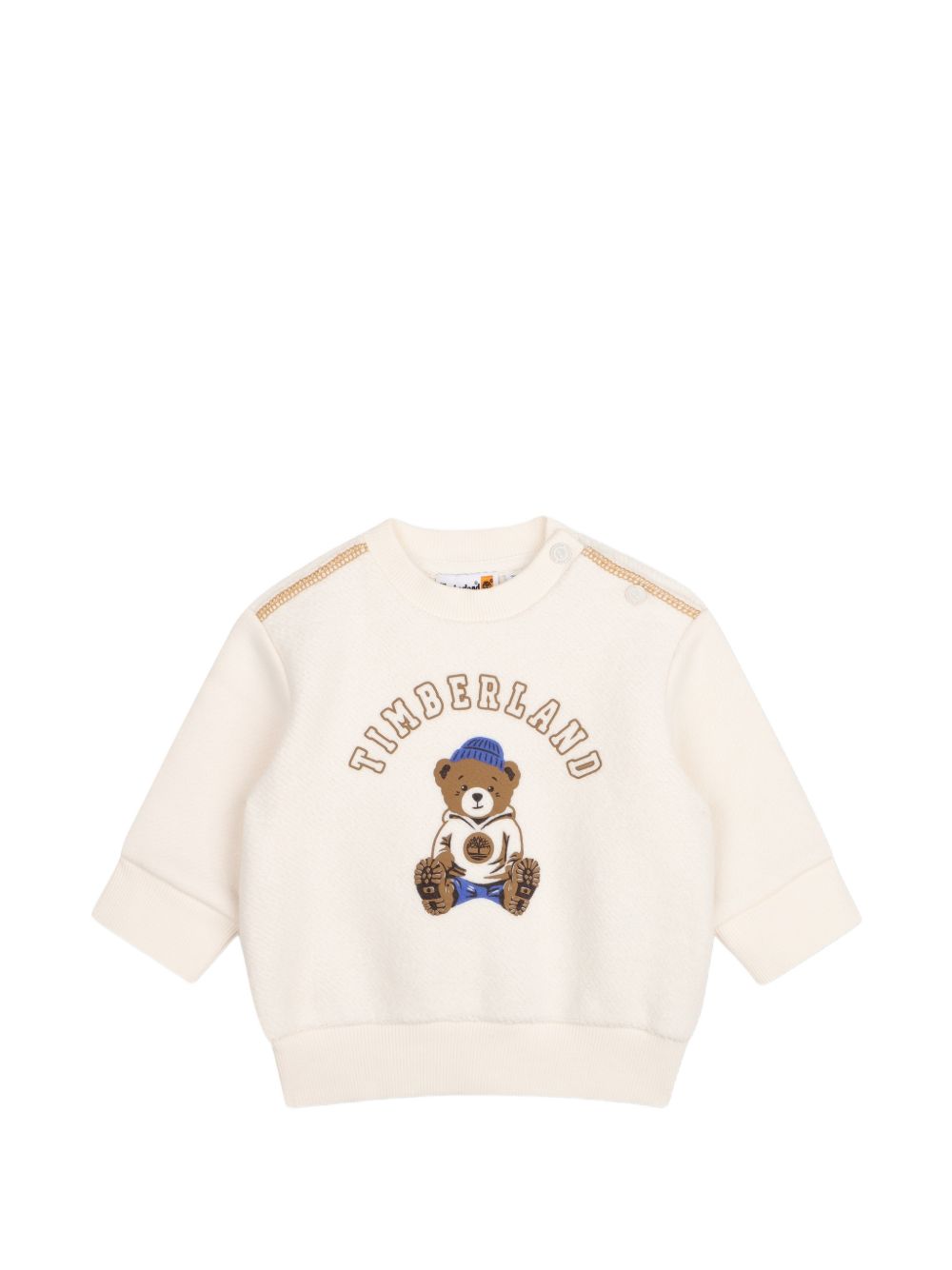 Felpa per neonato Timberland Kids color crema con stampa grafica T61017 127 TIMBERLAND KIDS